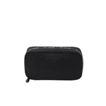 Waterproof Nylon with Cow Leather Cosmetic Bag EC2469