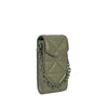 Quilted Large Diamond Lattice Imitation Sheep Leather Phone Sleeve EC8394