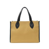 Canvas/Cowhide Leather Small Tote Bag EC8879