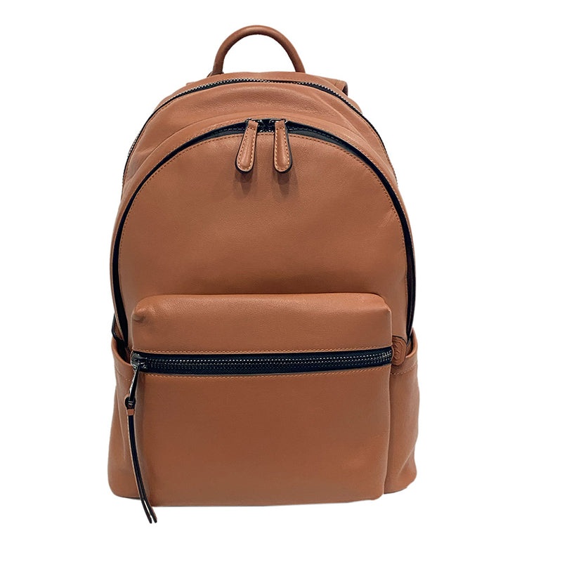 Premium plain cowhide leather Backpack EC17529