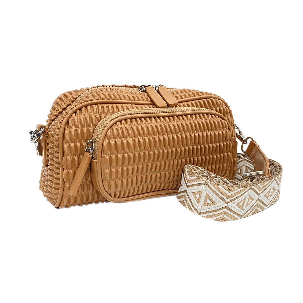 De' Emilia EC Premium Imitation Leather Embossed Mini Crossbody