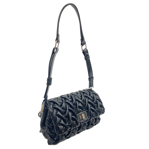 De' Emilia EC Premium Imitation Leather Pleated Flap Bag EC-18448