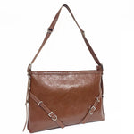 Premium Crazy Horse Oily Imitation Leather Shoulder Bag EC2674