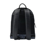 Leopard-print Denim w/Calfskin Backpack EC2000