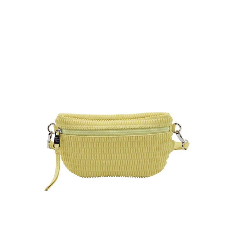 Wrinkle Imitation Leather Belt Bag EC2350