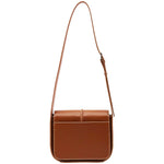 Plain Imitation Leather Crossbody Flap Bag EC2660