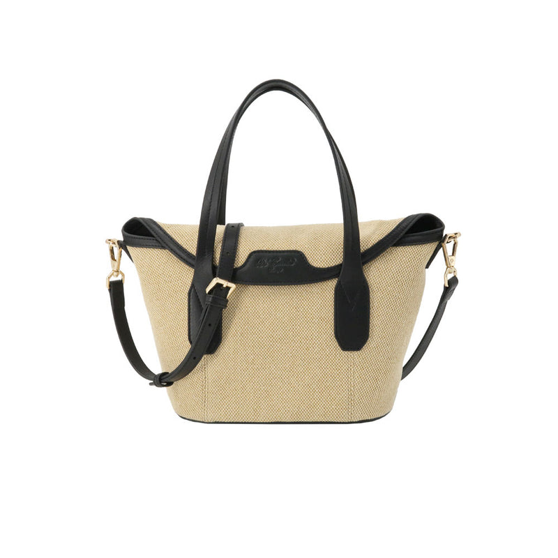 Canvas with Calfskin Handbag EC2852