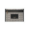 Signature Emeralds Printed Laminated Canvas Clutch EC8268