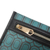 Signature Emeralds Printed Laminated Canvas Clutch EC8268